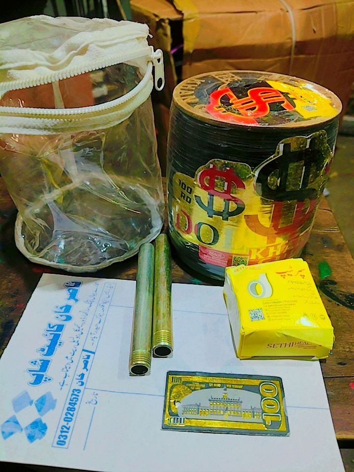 Dollar Khan gull with rods and tape